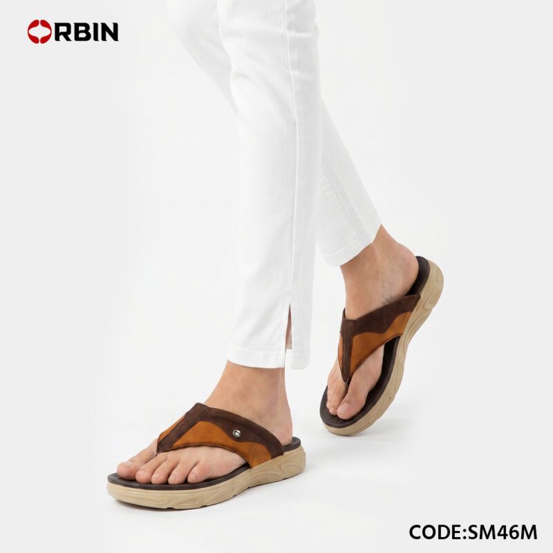 Premium Comfort Leather Sandal for Men Code.SM46M